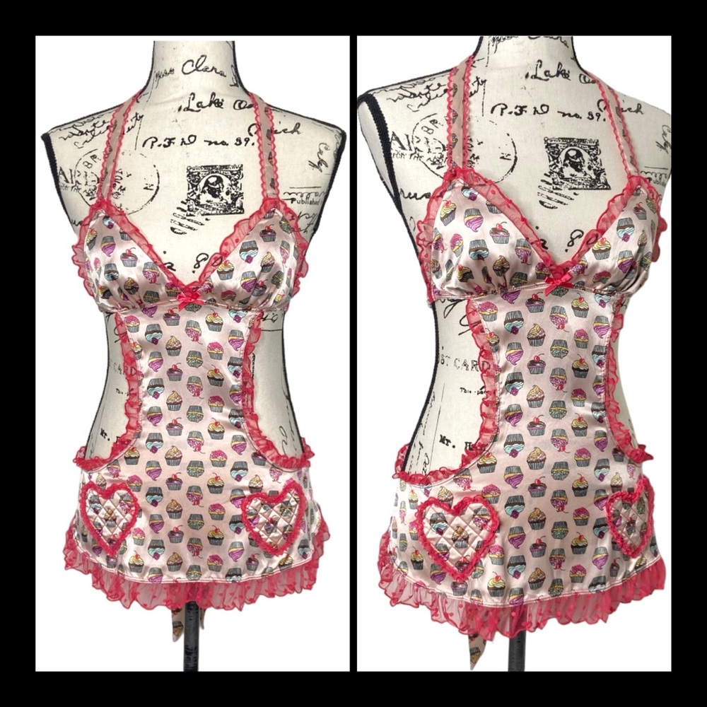 Rare Victoria’s Secret Sexy Little Things Lingerie Apron - Picture 2 of 14